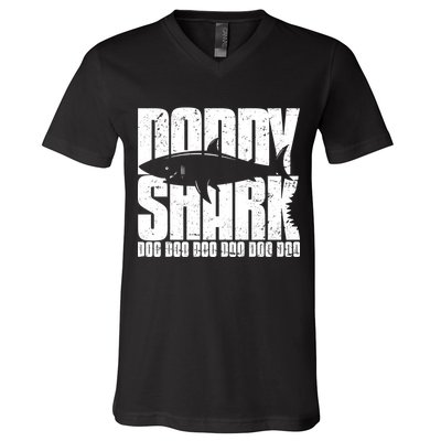 Daddy Shark Doo Doo Doo V-Neck T-Shirt