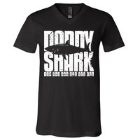 Daddy Shark Doo Doo Doo V-Neck T-Shirt