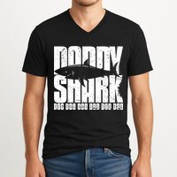 Daddy Shark Doo Doo Doo V-Neck T-Shirt