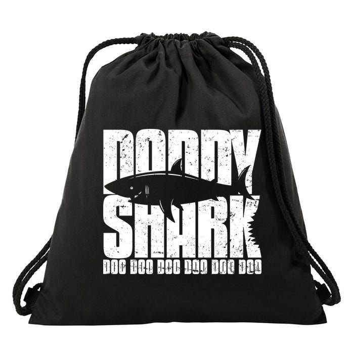 Daddy Shark Doo Doo Doo Drawstring Bag