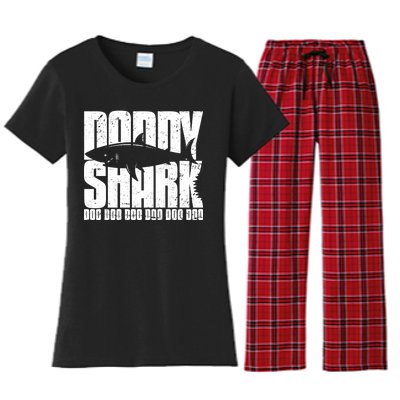 Daddy Shark Doo Doo Doo Women's Flannel Pajama Set