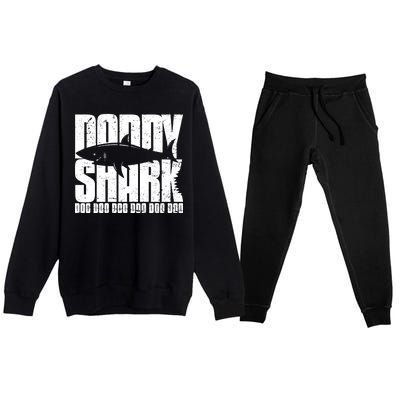 Daddy Shark Doo Doo Doo Premium Crewneck Sweatsuit Set