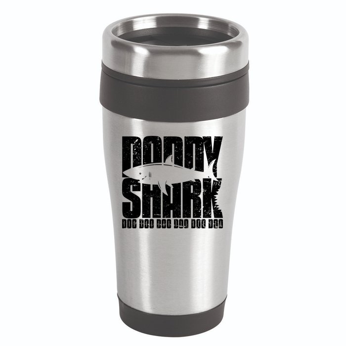Daddy Shark Doo Doo Doo 16oz Travel Tumbler