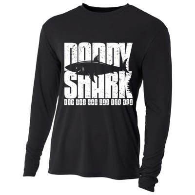 Daddy Shark Doo Doo Doo Cooling Performance Long Sleeve Crew