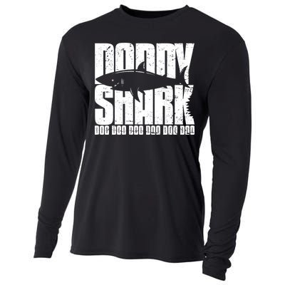 Daddy Shark Doo Doo Doo Cooling Performance Long Sleeve Crew