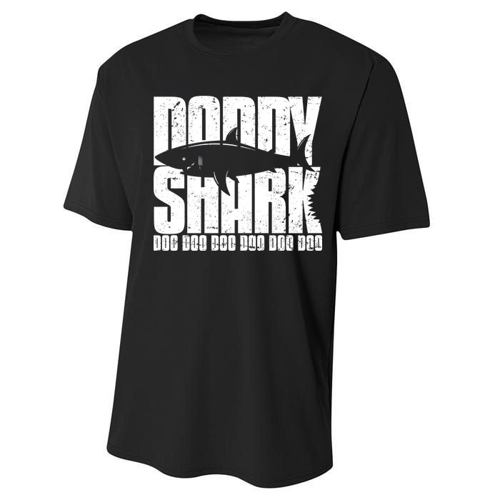 Daddy Shark Doo Doo Doo Performance Sprint T-Shirt