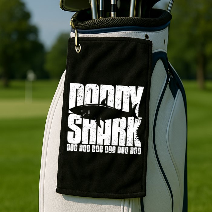 Daddy Shark Doo Doo Doo Golf Towel