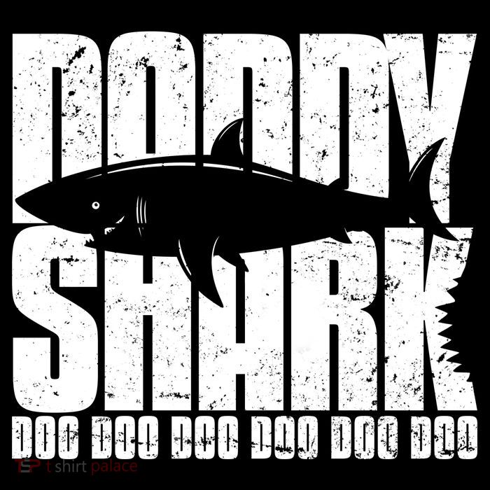 Daddy Shark Doo Doo Doo Cropped Pullover Crew