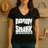 Daddy Shark Doo Doo Doo Women's V-Neck T-Shirt
