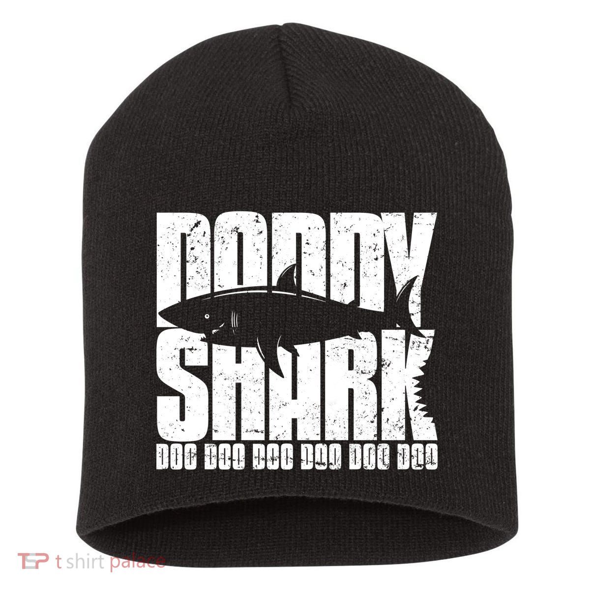 Daddy Shark Doo Doo Doo Short Acrylic Beanie
