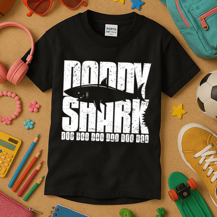 Daddy Shark Doo Doo Doo Kids T-Shirt