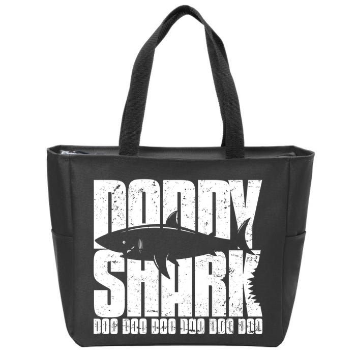 Daddy Shark Doo Doo Doo Zip Tote Bag