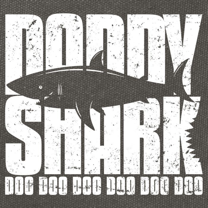 Daddy Shark Doo Doo Doo Cotton Canvas Backpack