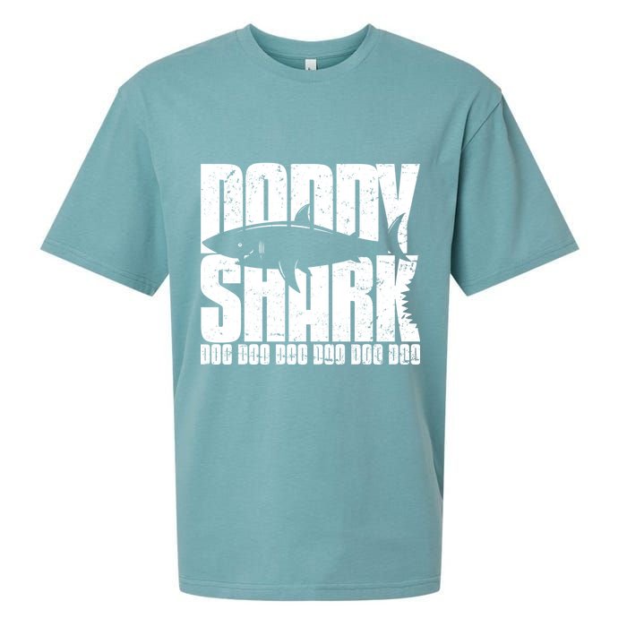 Daddy Shark Doo Doo Doo Sueded Cloud Jersey T-Shirt