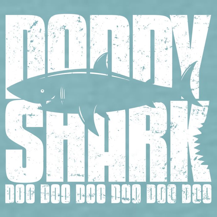 Daddy Shark Doo Doo Doo Sueded Cloud Jersey T-Shirt