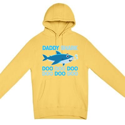 Daddy Shark Doo Doo Doo Funny Premium Pullover Hoodie