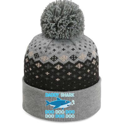 Daddy Shark Doo Doo Doo Funny The Baniff Cuffed Pom Beanie