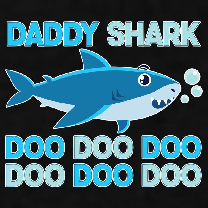 Daddy Shark Doo Doo Doo Funny Ladies PosiCharge Tri-Blend Wicking Tank