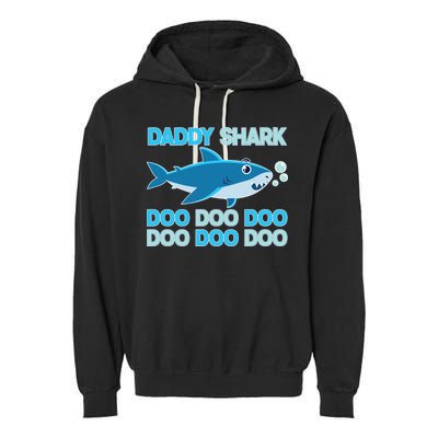 Daddy Shark Doo Doo Doo Funny Garment-Dyed Fleece Hoodie