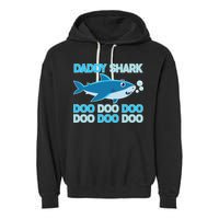 Daddy Shark Doo Doo Doo Funny Garment-Dyed Fleece Hoodie