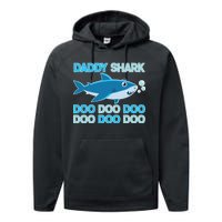 Daddy Shark Doo Doo Doo Funny Performance Fleece Hoodie