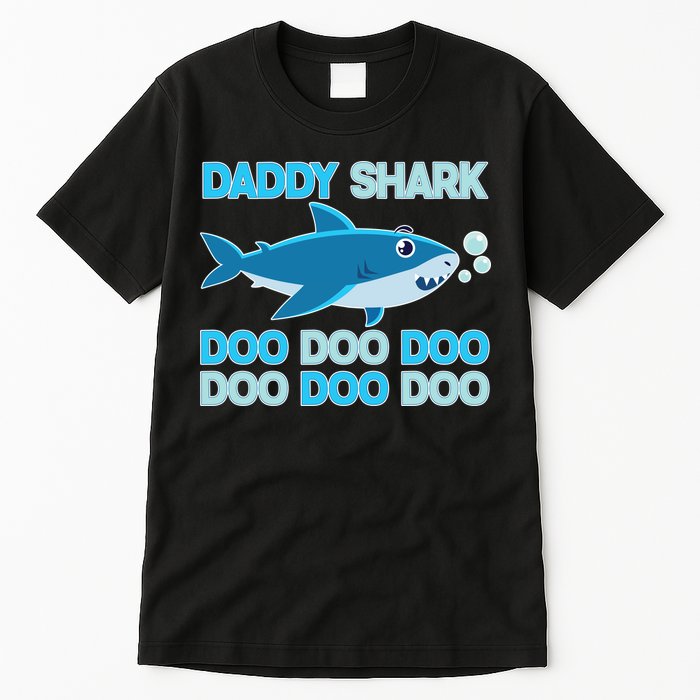 Daddy Shark Doo Doo Doo Funny Tall T-Shirt