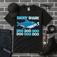 Daddy Shark Doo Doo Doo Funny Tall T-Shirt