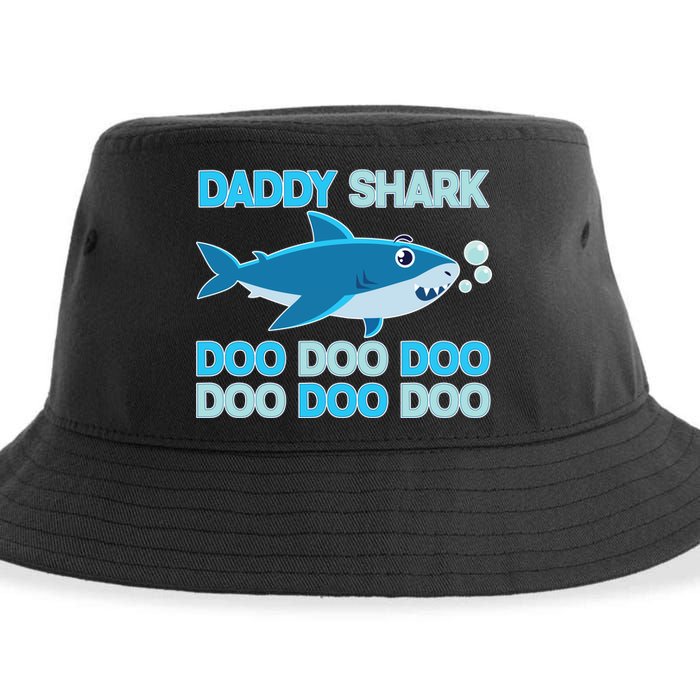 Daddy Shark Doo Doo Doo Funny Sustainable Bucket Hat