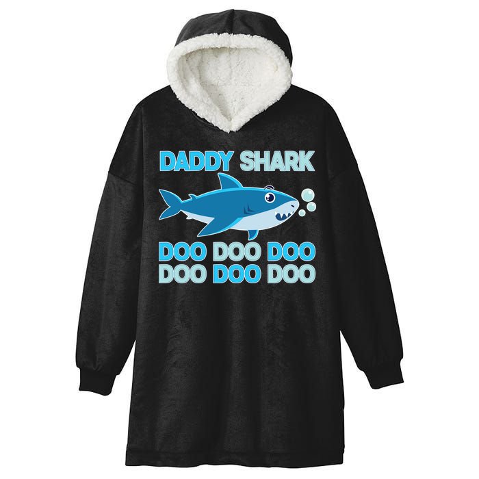 Daddy Shark Doo Doo Doo Funny Hooded Wearable Blanket
