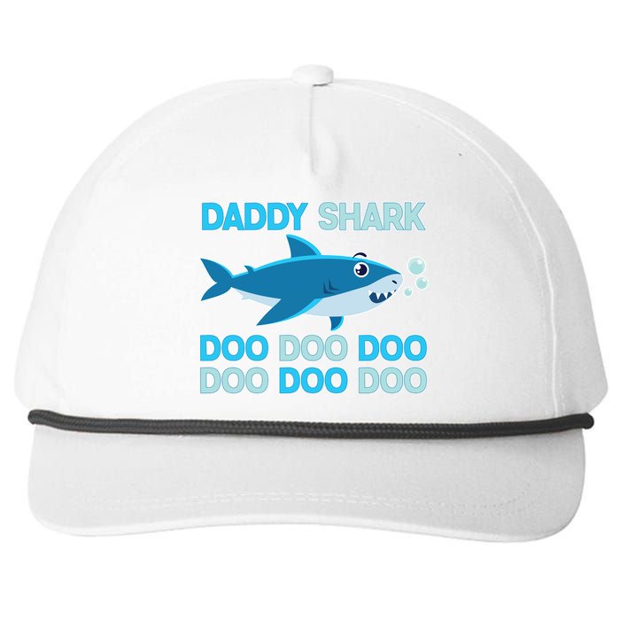 Daddy Shark Doo Doo Doo Funny Snapback Five-Panel Rope Hat