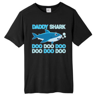 Daddy Shark Doo Doo Doo Funny Tall Fusion ChromaSoft Performance T-Shirt