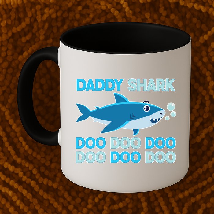 Daddy Shark Doo Doo Doo Funny Coffee Mug