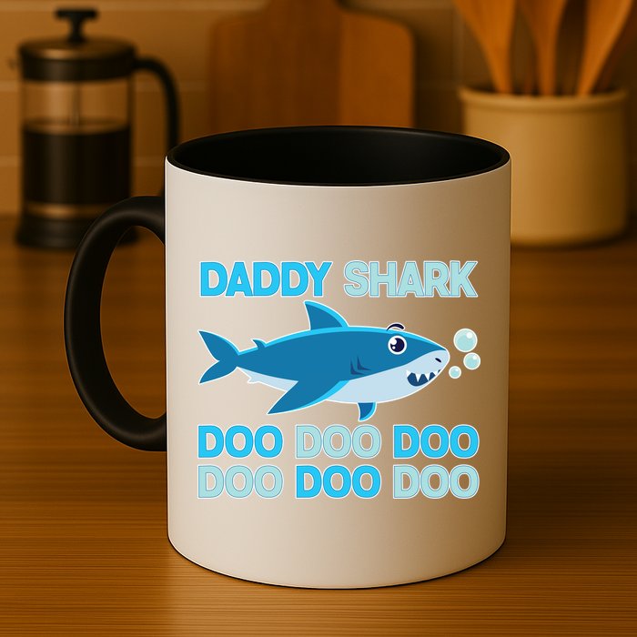 Daddy Shark Doo Doo Doo Funny Coffee Mug