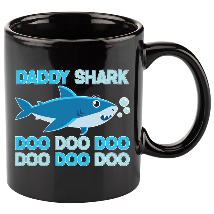 Daddy Shark Doo Doo Doo Funny 11oz C Handle Ceramic Mug