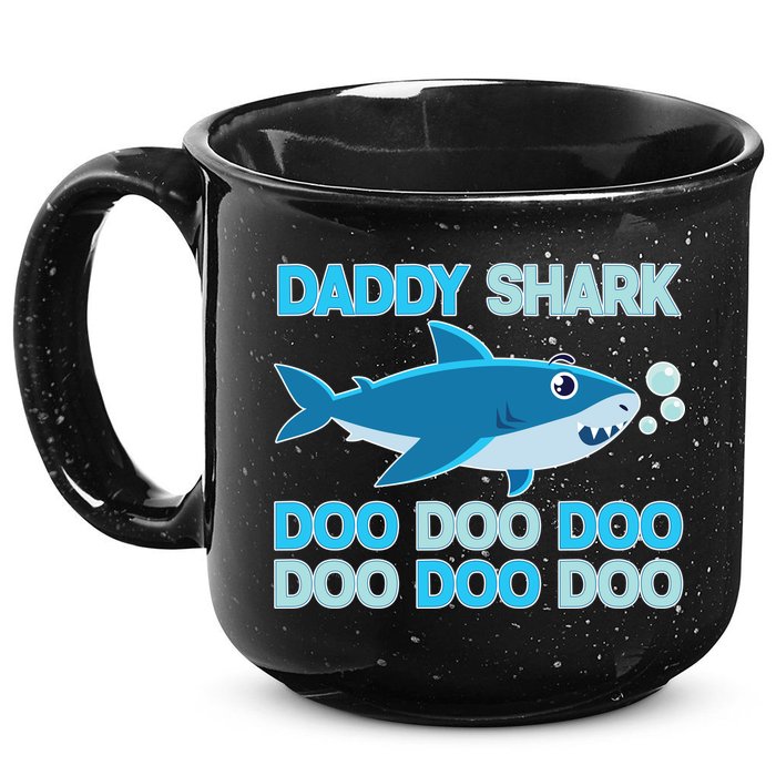 Daddy Shark Doo Doo Doo Funny 15oz Campfire Ceramic Mug