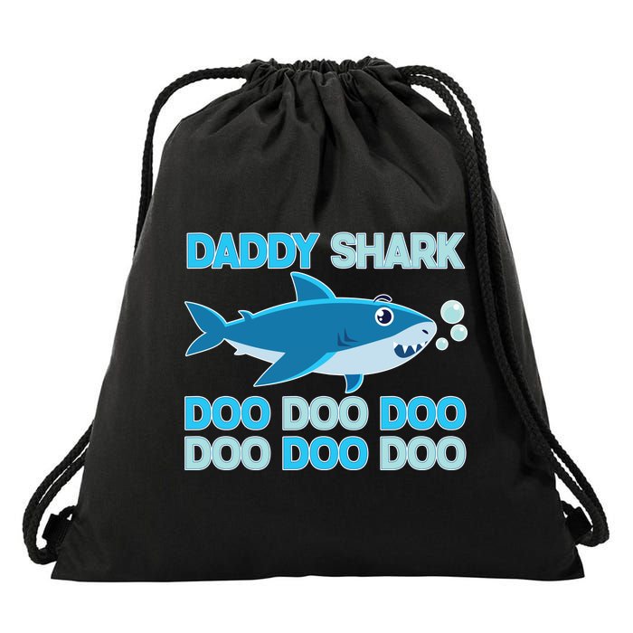 Daddy Shark Doo Doo Doo Funny Drawstring Bag