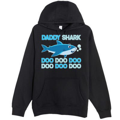Daddy Shark Doo Doo Doo Funny Premium Pullover Hoodie