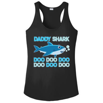 Daddy Shark Doo Doo Doo Funny Ladies PosiCharge Competitor Racerback Tank