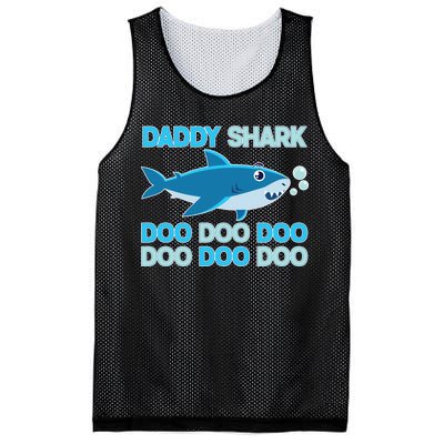 Daddy Shark Doo Doo Doo Funny Mesh Reversible Basketball Jersey Tank