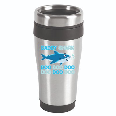 Daddy Shark Doo Doo Doo Funny 16oz Travel Tumbler