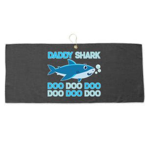 Daddy Shark Doo Doo Doo Funny Large Microfiber Waffle Golf Towel