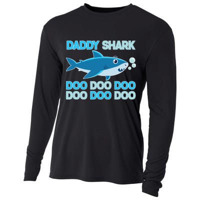 Daddy Shark Doo Doo Doo Funny Cooling Performance Long Sleeve Crew