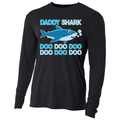 Daddy Shark Doo Doo Doo Funny Cooling Performance Long Sleeve Crew