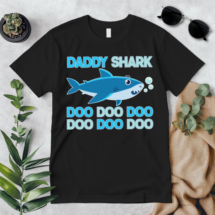 Daddy Shark Doo Doo Doo Funny Premium T-Shirt