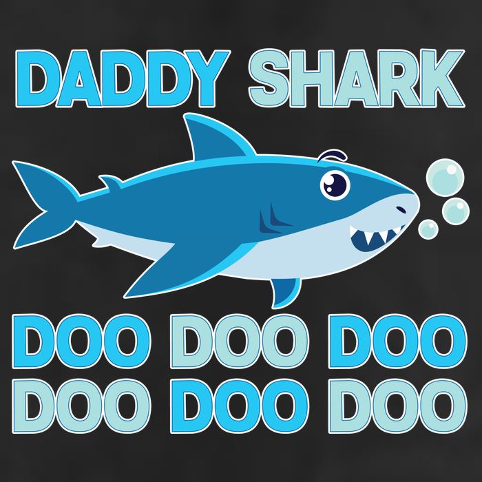 Daddy Shark Doo Doo Doo Funny Golf Towel