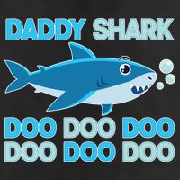 Daddy Shark Doo Doo Doo Funny Microfiber Hand Towel