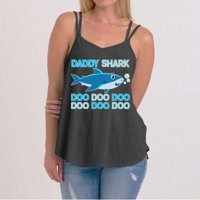 Daddy Shark Doo Doo Doo Funny Women's Strappy Tank