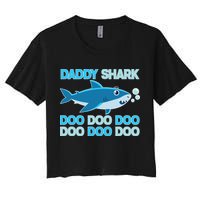 Daddy Shark Doo Doo Doo Funny Crop Top