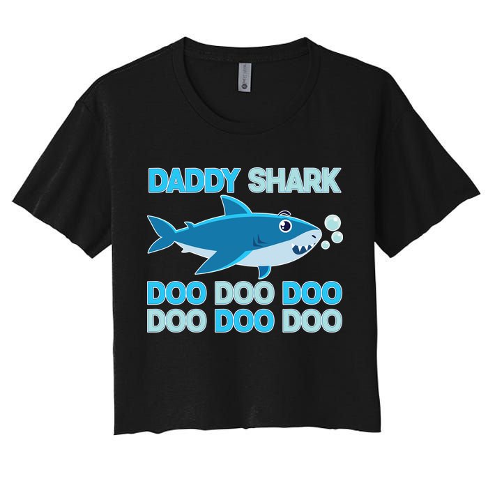 Daddy Shark Doo Doo Doo Funny Crop Top