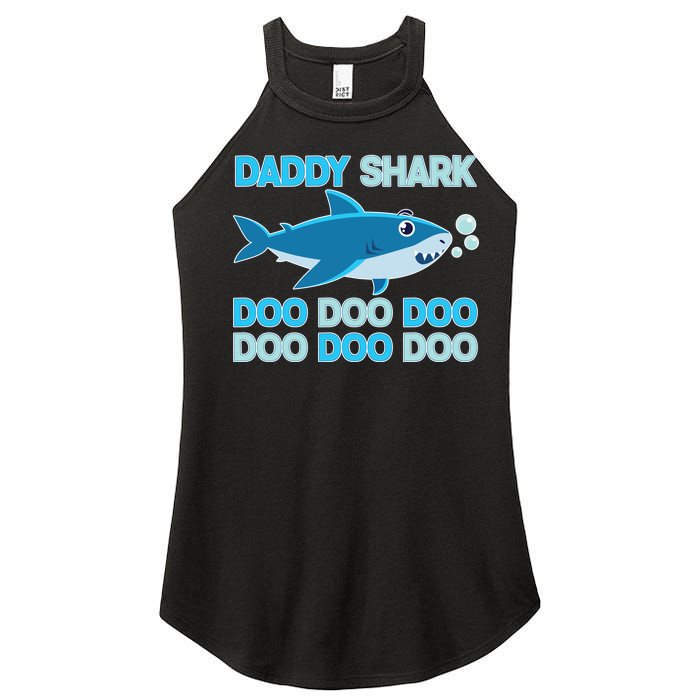 Daddy Shark Doo Doo Doo Funny Women's Perfect Tri Rocker Tank